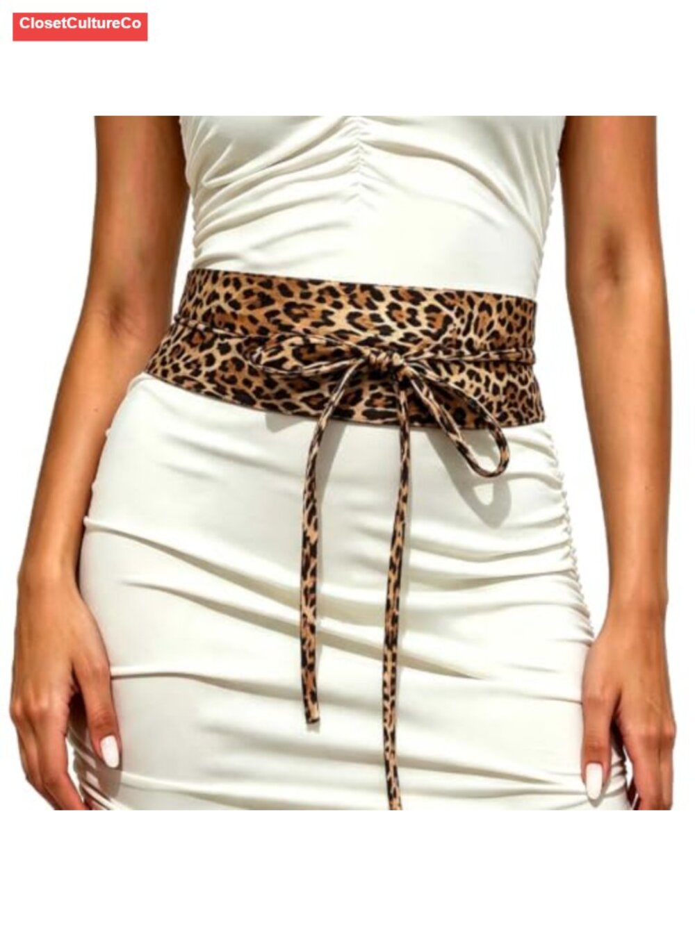 Obi Belt Wide Leather Wrap Fashion Corset Belt for Women Dress